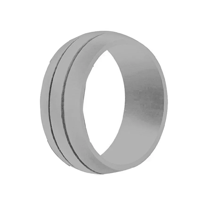 Unisex 8.5mm Hypoallergenic Silicone Wedding Ring - Fashionable, Flexible, and Comfortable