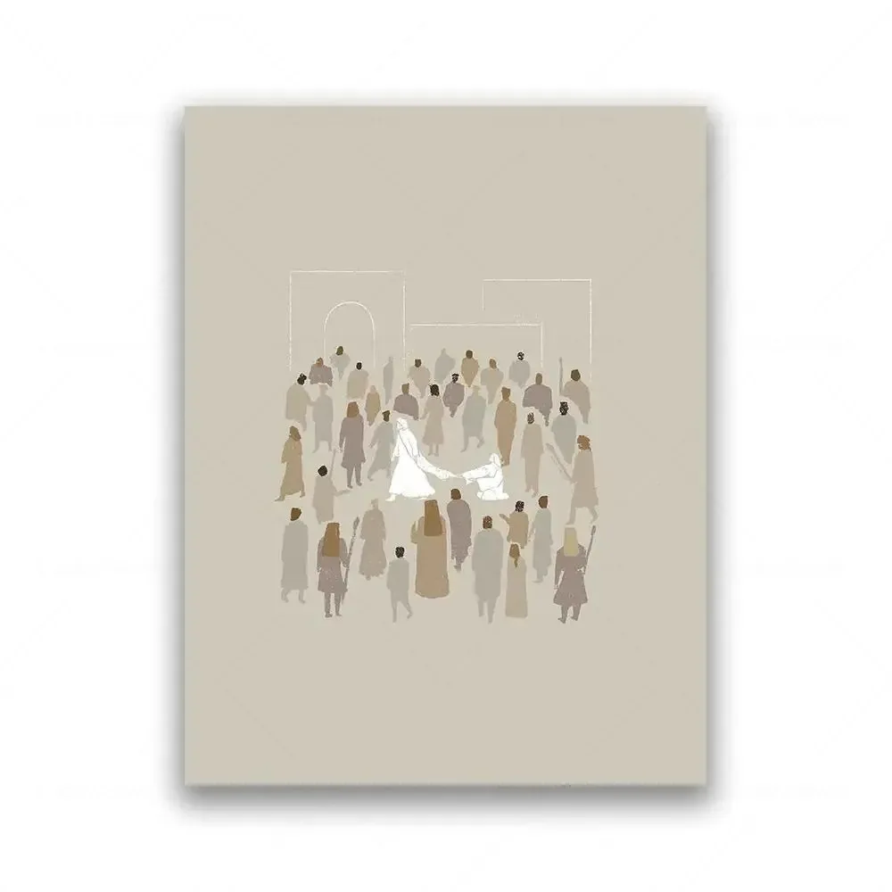 Divine Grace: Modern Christian Wall Art Canvas Print