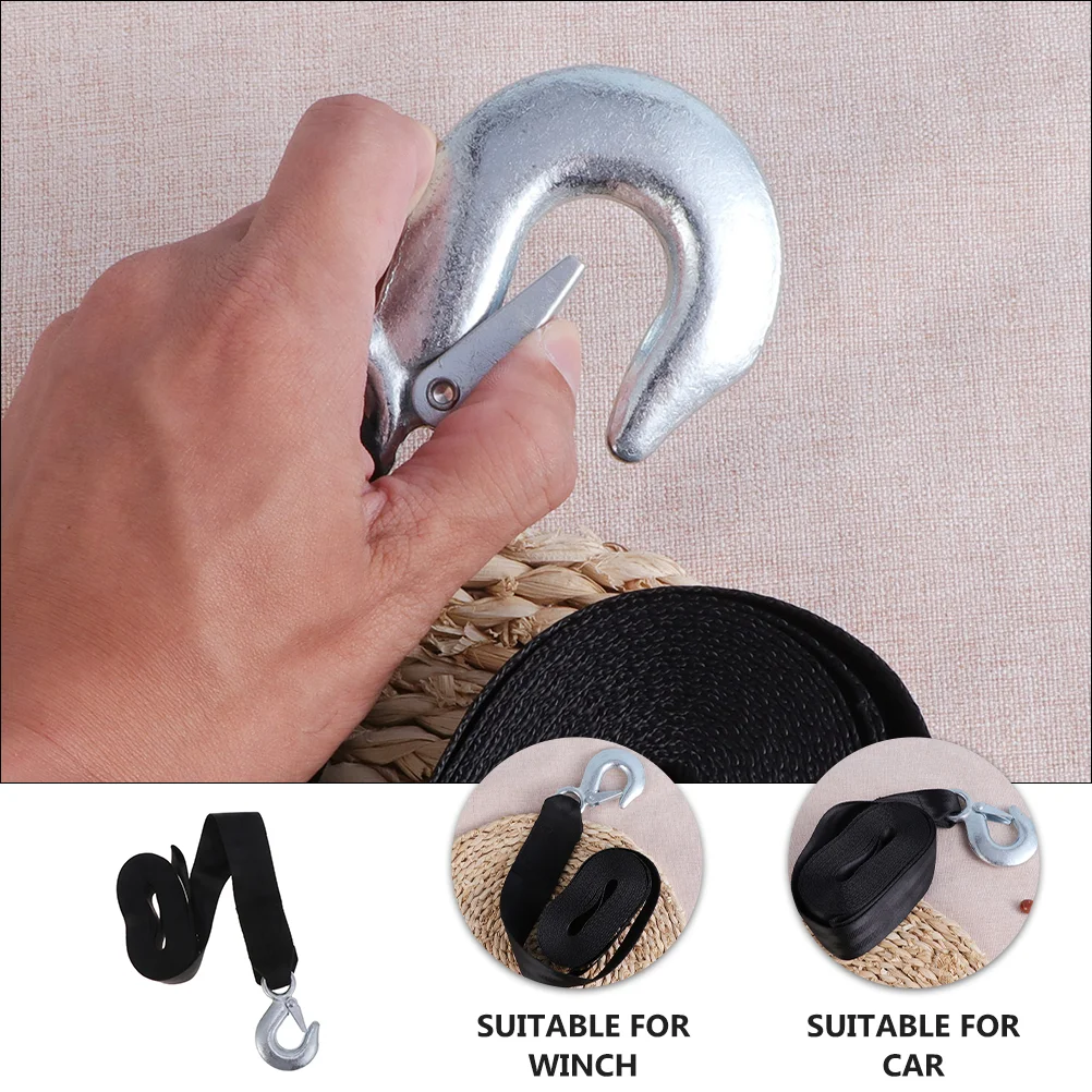 

Marine Boat Trailer Winch Strap with Hook Replacement Marine Winch Strap