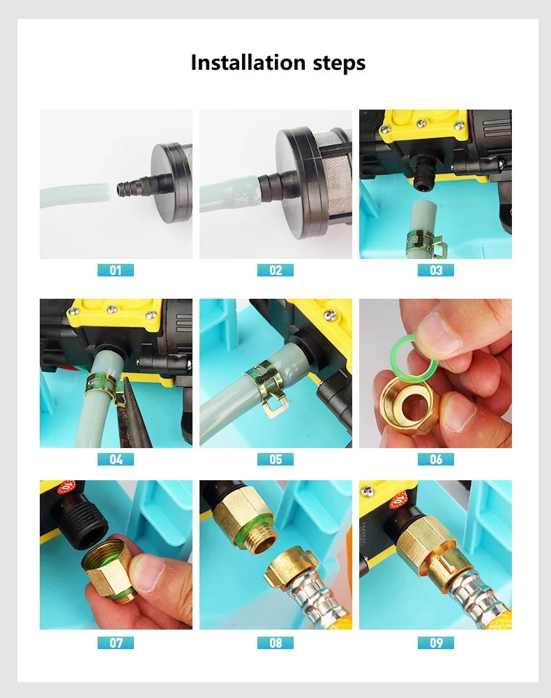 Small Portable Dual Pump Sprayer Rechargeable Water Pump Car Wash Irrigation Spraying Pesticides Garden Tools Agricultural