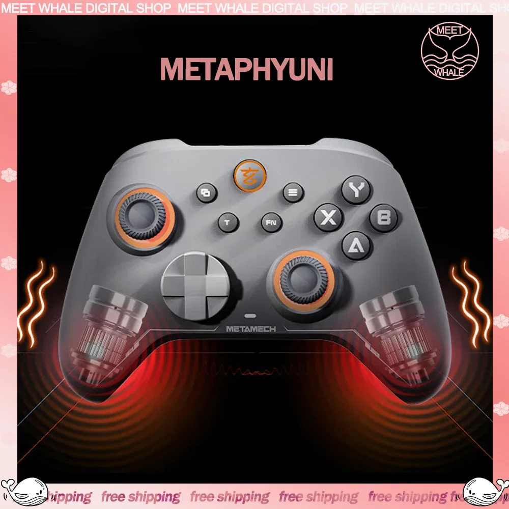 Metaphyuni Gamepad 3Mode 2.4G Wireless Bluetooth Gaming Controller With Hall Board Machine For PC/NS/TV/Phone/Switch Boy's Gifts