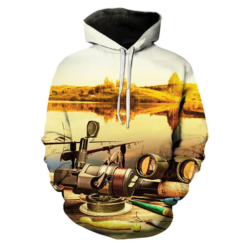 Fish Pattern Fashion Style 3D Printed Hoodies Unisex Pullovers Hoodie Casual Sweatshirts Street Top Tracksuit