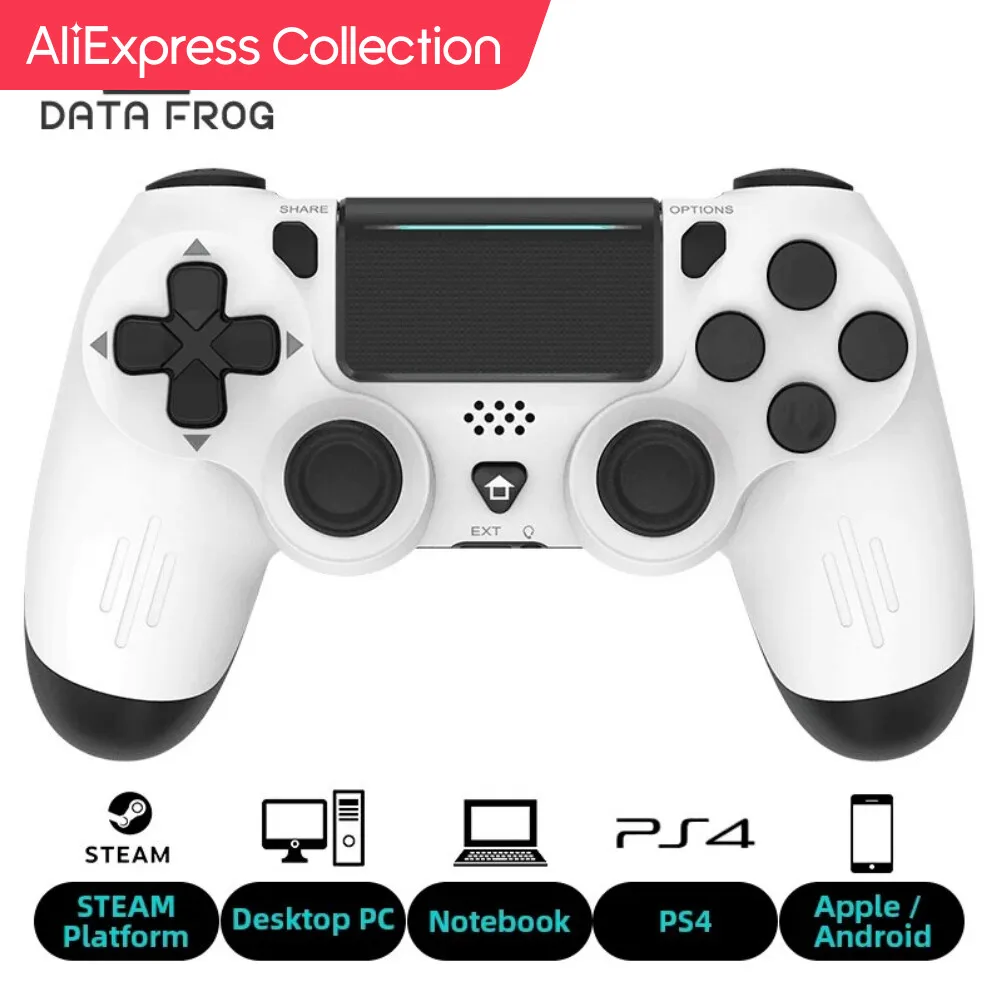 Aliexpress Collection Data Frog Controller Di Gioco Compatibile Con Bluetooth Per Ps4/Slim/Pro Wireless Gamepad Per Pc Dual Vibration