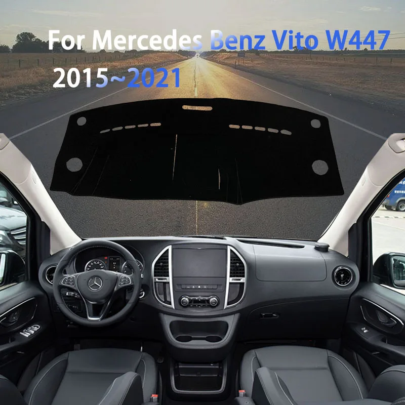 Cubierta interior del salpicadero del coche para merced-benz Vito III ( W447) 2015 - 2020 Protector de la consola alfombra Dashmat Cape 2019 2018 - AliExprs 34