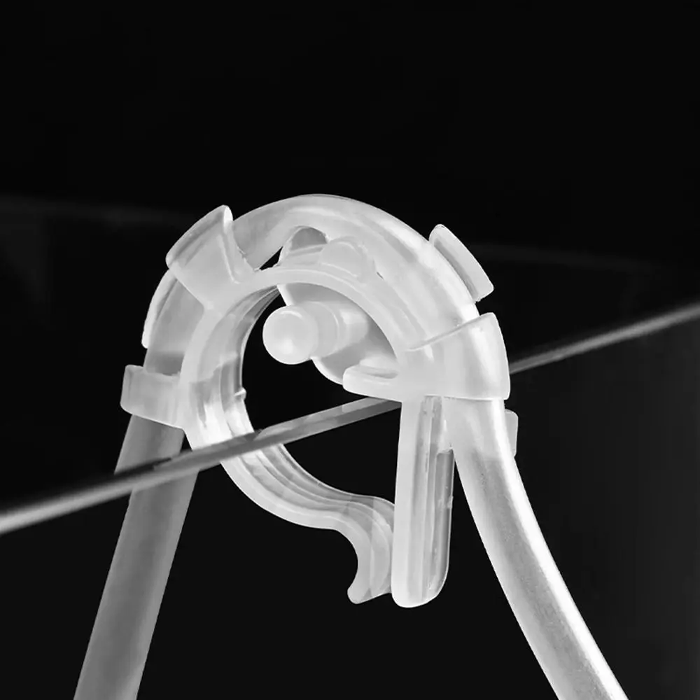 20개 플라스틱 어항 호스 클램프, 벽걸이형 물관 고정 클립(흡착컵 포함), 수족..