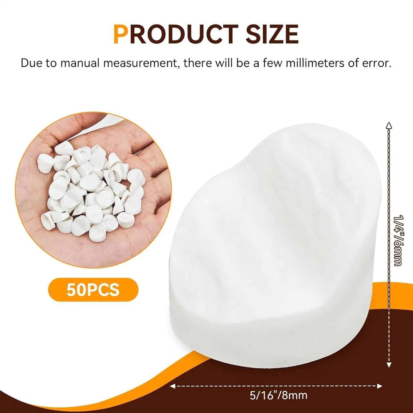 Door Window Screw Hole Plugs 50 Pieces Heavy Duty White Round Insert End Caps Screw Hole Frame Plugs Cover For Door Window