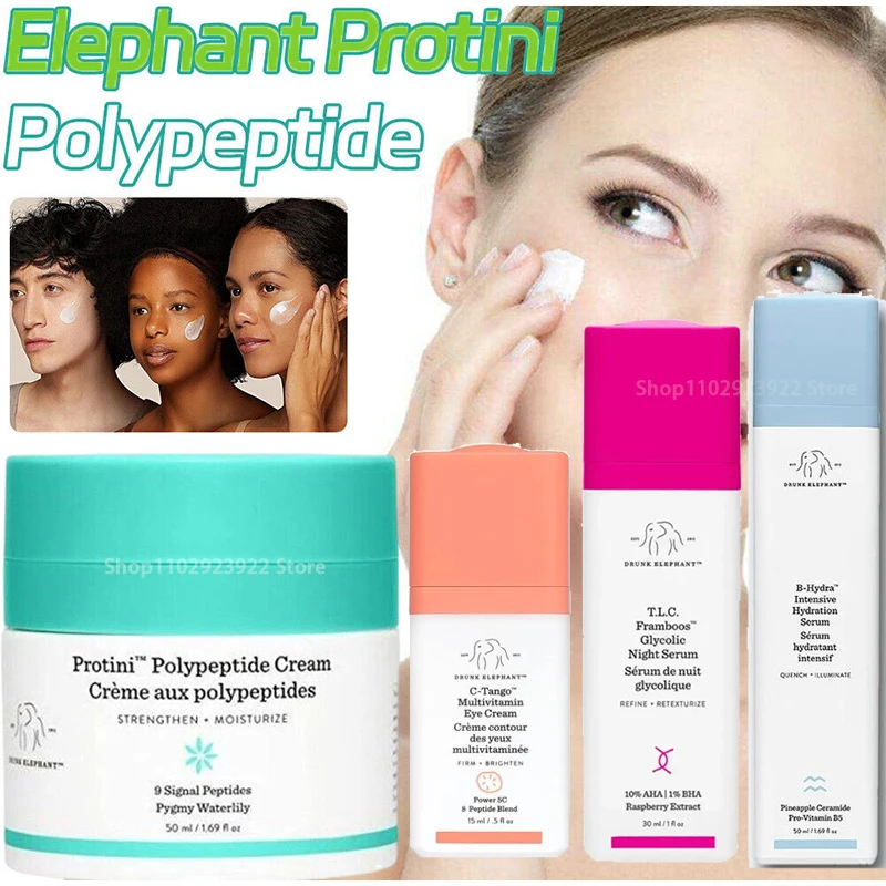 

Drunk Elephant Primer Hyaluronic Acid Makeup Whitening Cream Face Skin Care Set Foundation Cream Amino for Face Whitening Makeup