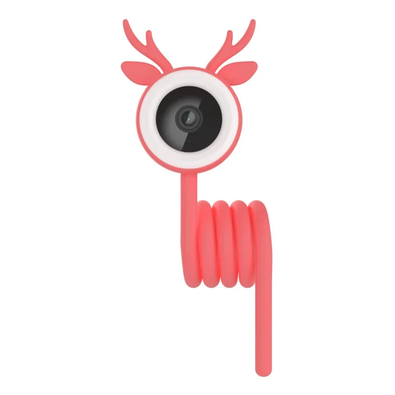 Mini IP camera With stents can rotate 360 degrees Lovely antlers camera crib security baby room cartilage standard