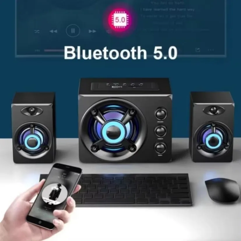 Upgrade HIFI 3D Stereo Speakers With LED Light - Image 5