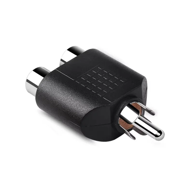 5/20/100PCS RCA Y Splitter AV Audio Video Plug Converter1 MaleTo 2 Female Adapter Kit RCA Lotus Color AV Jack Plug