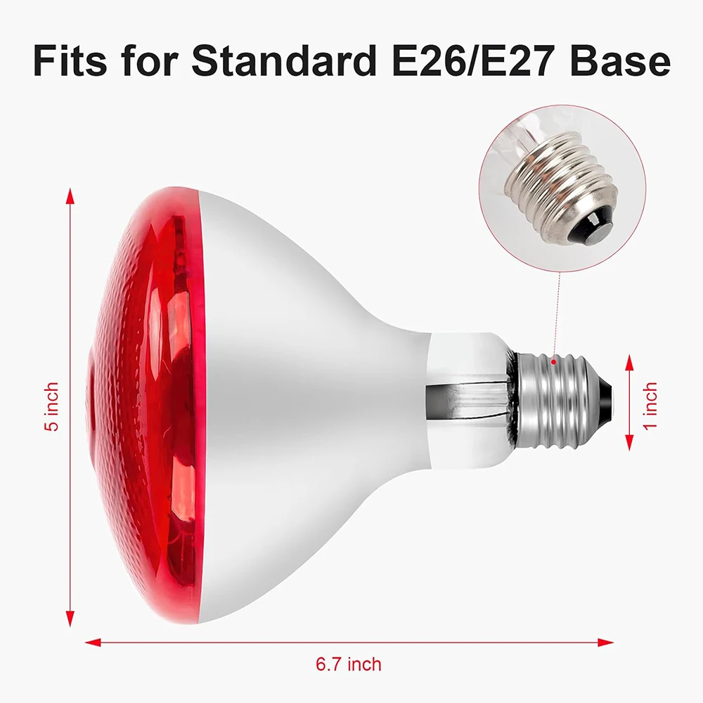 E26/27 Floor Stand Infrared Heat Physiotherapy Lamp Pain Relief Speed Up Healing 180&deg; Adjustable Anti-scald Health Care Lamp