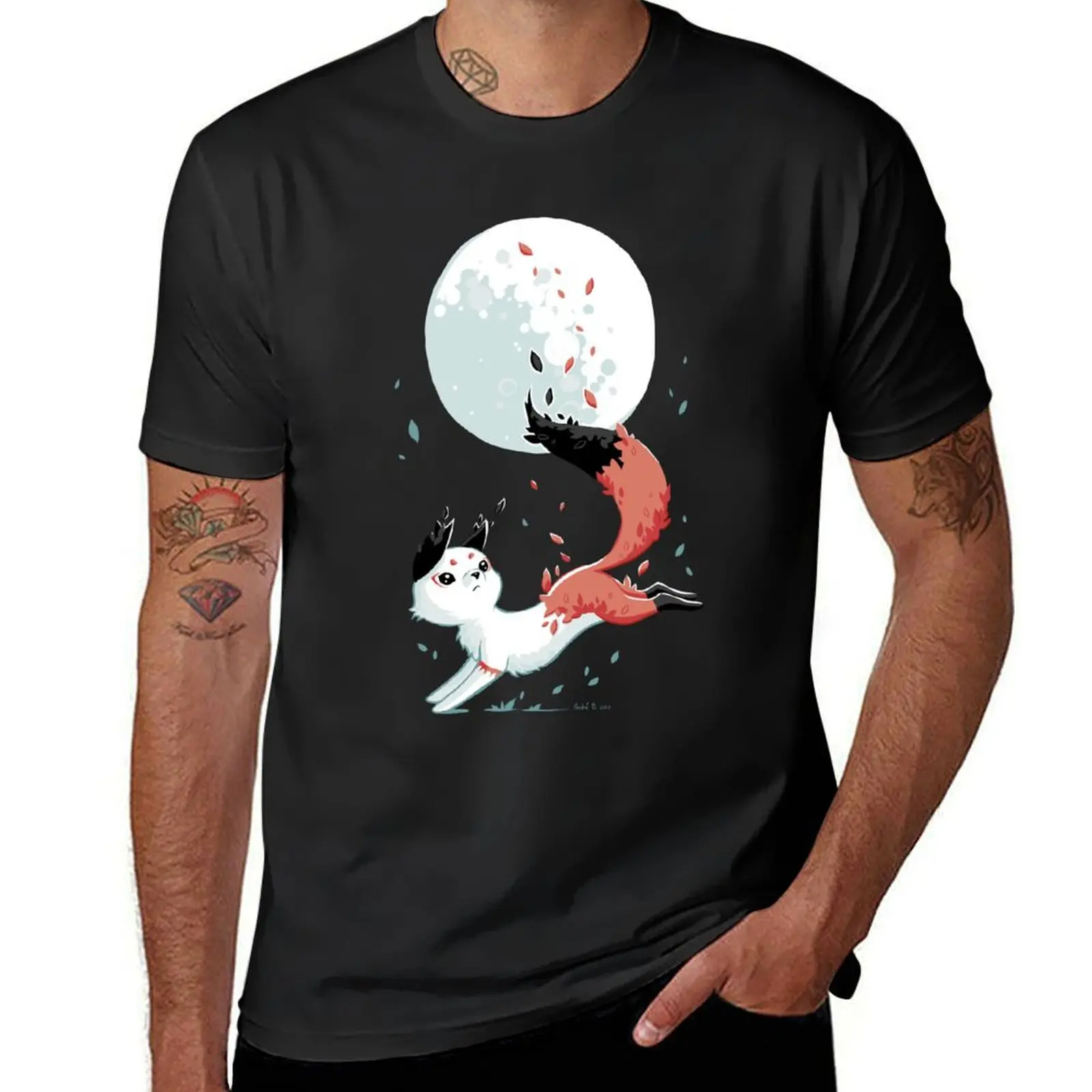 

Shedding T-Shirt plus size tops anime clothes Short sleeve tee men