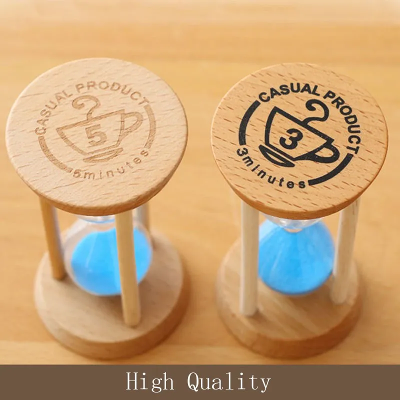 Creative Wooden Sand Clock 3 Minutes Hourglass Sandglass Kid Toothbrush Timer Home Decoration Clock Kids Birthday Gift