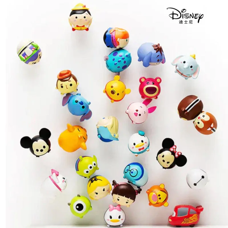 

Disney TsumTsum Series Jengas Q Verison Anna Stitch Elsa Mickey Minnie Mini Dolls Action Figures Anime Model Toys Collection