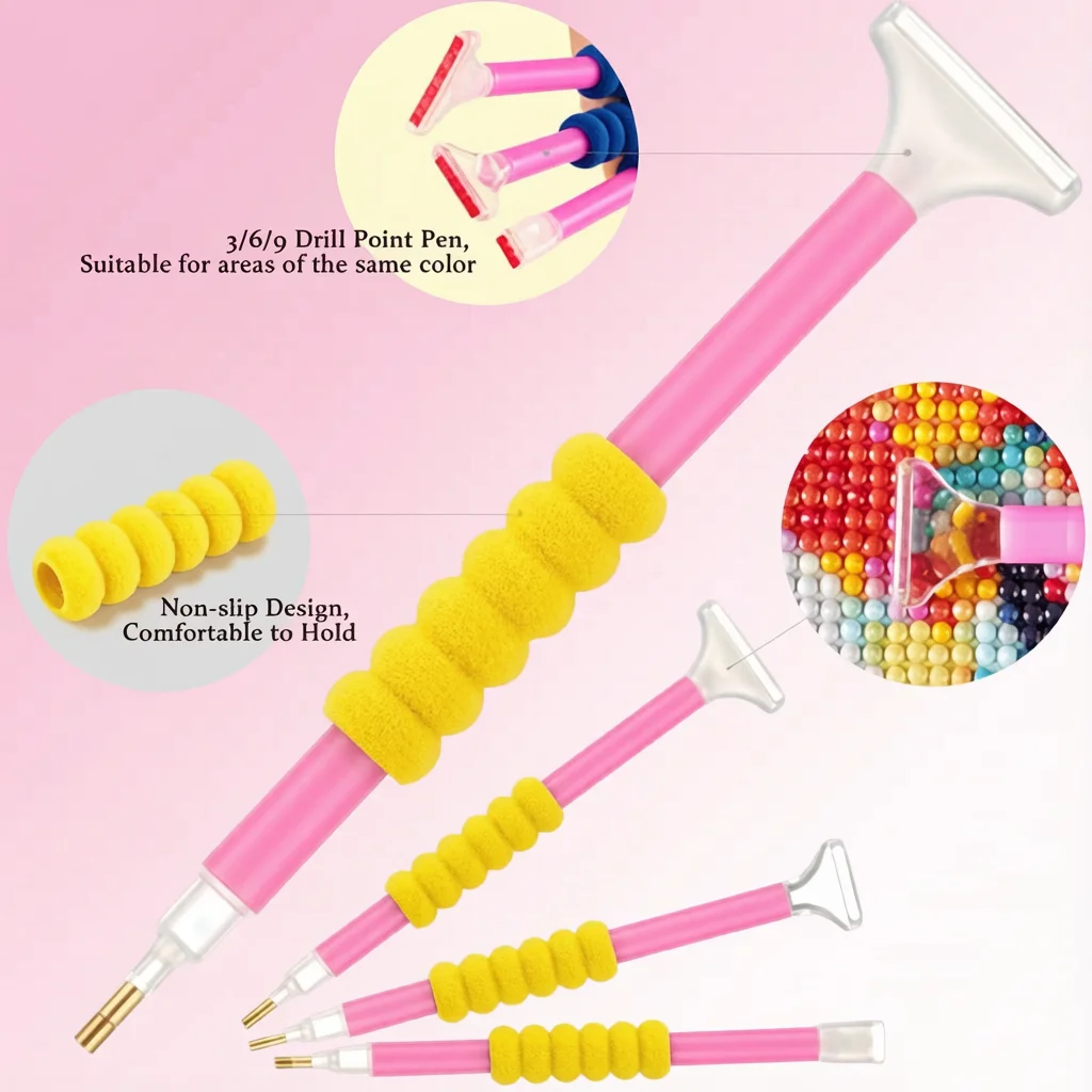 Diamond Painting Tools Kit 5D DIY Diamond Art for Adult Craft Accessories Complete Set Storage Box Drill Pens Wax Trays Supplies
