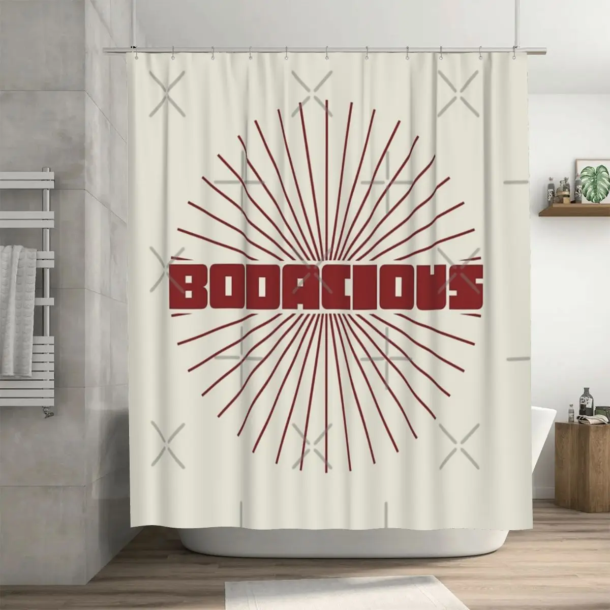 

Занавеска для душа BODACIOUS, 72x72 дюйма, с крючками, с узором «сделай сам», защита конфиденциальности