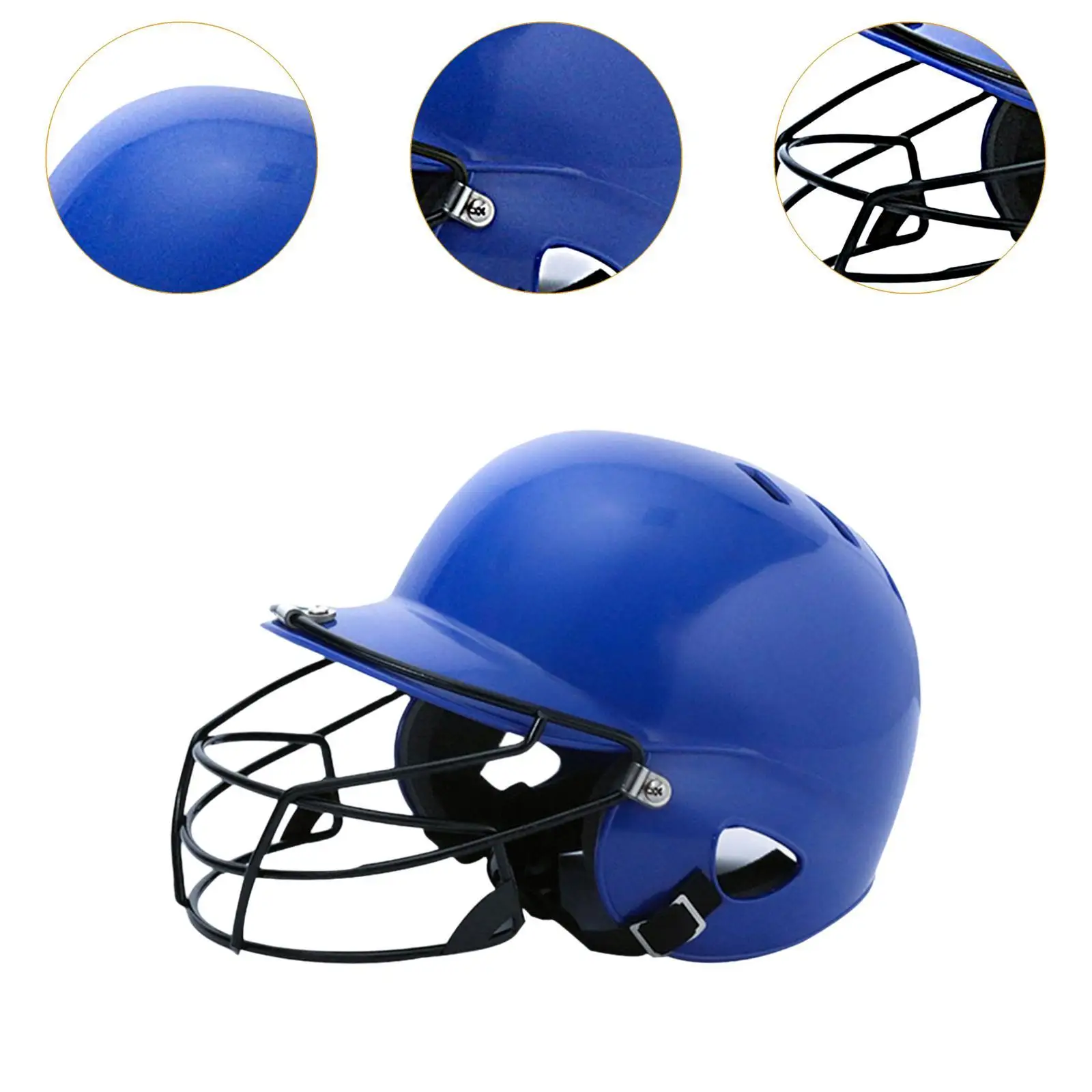 Baseball Batting Helmet with Facemask for Competition Tournament Outdoors