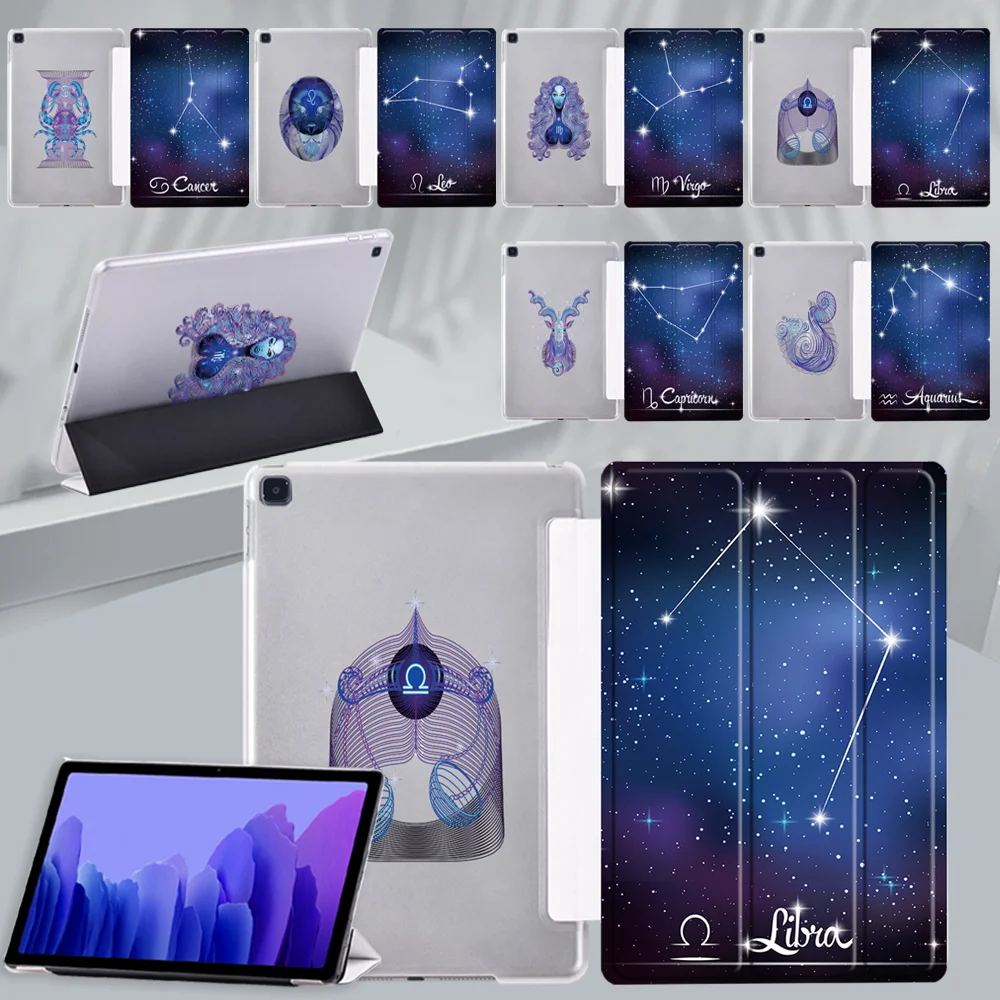 

Tablet Case for Samsung Galaxy Tab A7 10.4 SM-T500 SM-T505 /Tab A 10.1 2019 SM-T510 SM-T515 Tri-fold Folding Stand Cover +Stylus