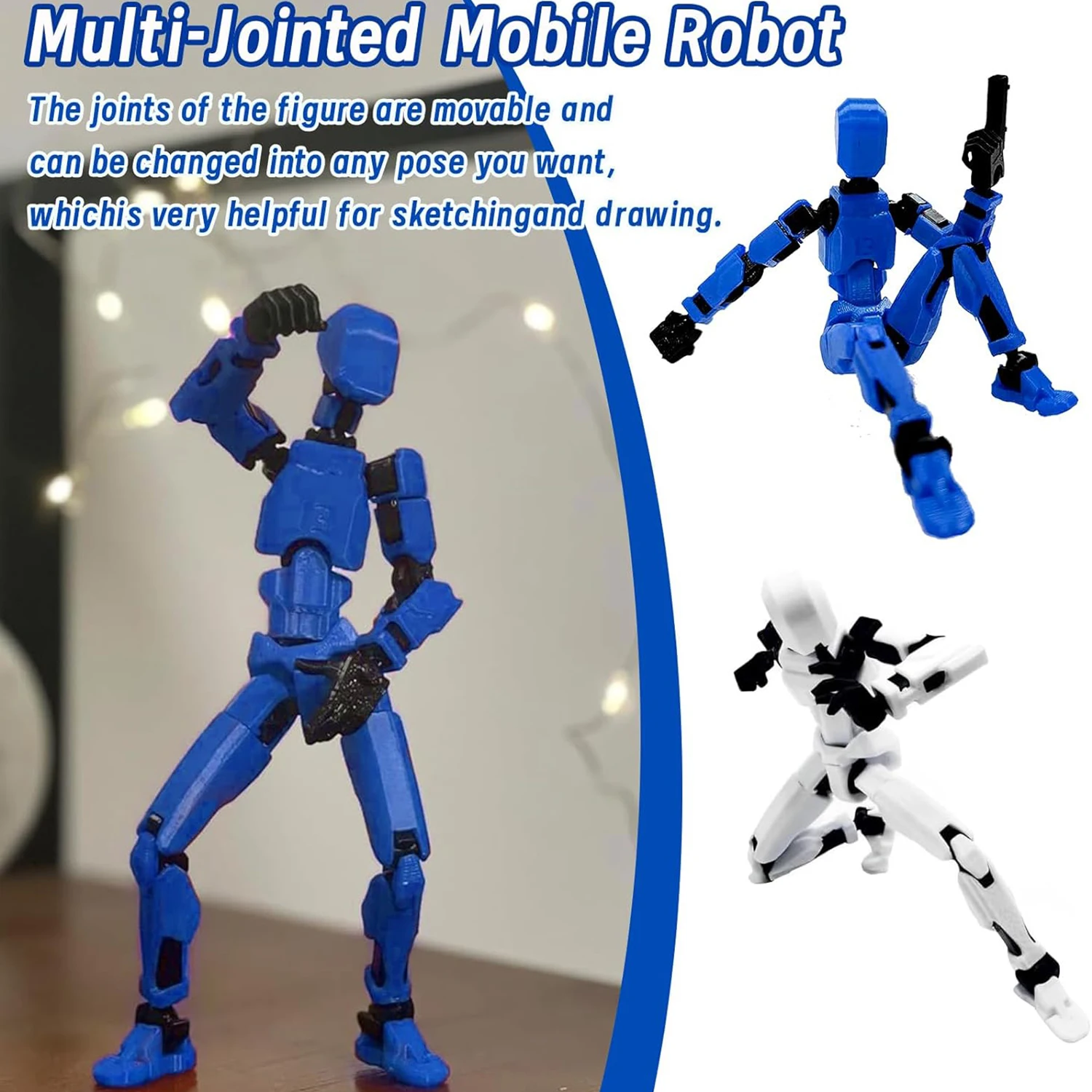 Children's doll 13 joint movable 3D printed toy, 3rd generation dummy DIY assembly full body decompression artifact 5