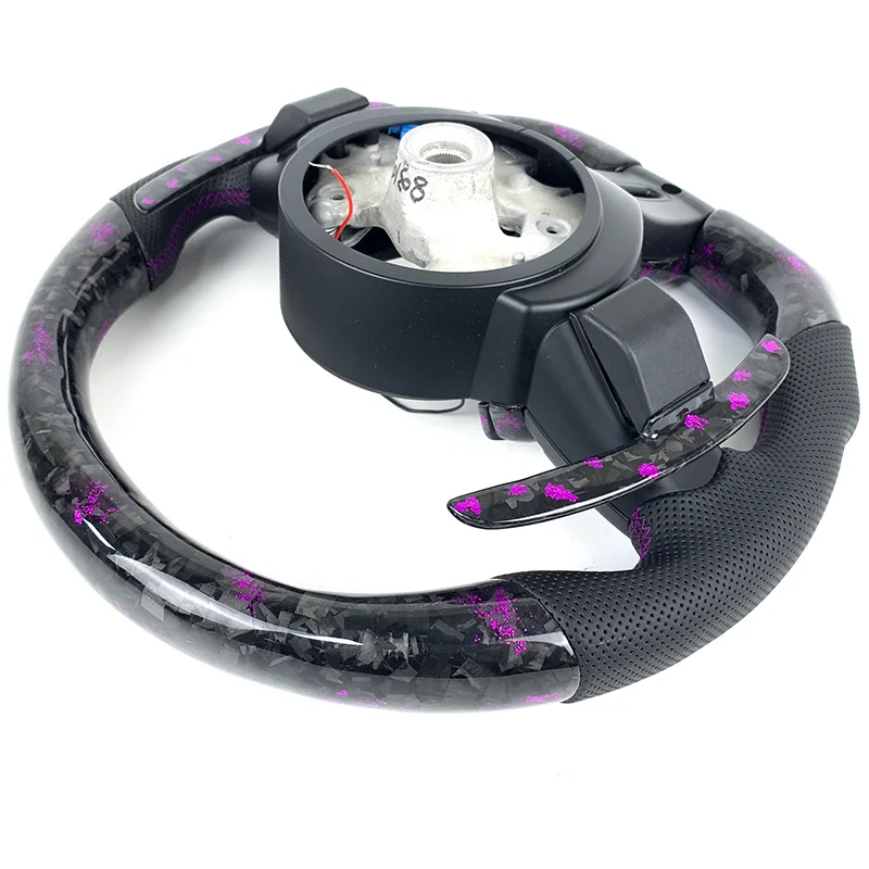 LED Purple Petal Forged Carbon Fiber Steering Wheel FOR BMW F20 F22 F30 F35 F32 F01 F02 F10 F18 M2 M3 M4 M5