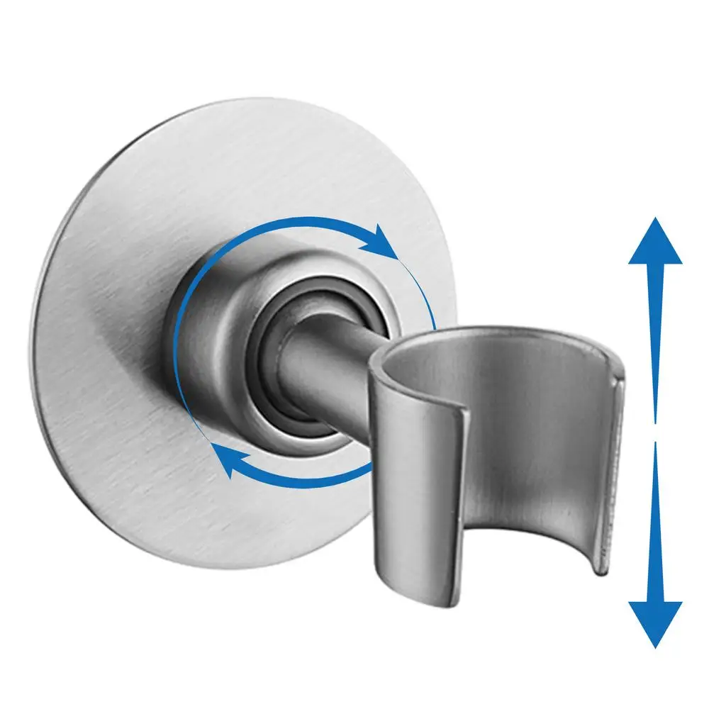 Description Picture 6 of itemSelf-Adhesive Showerhead Rack Handheld Shower Arm Mount Bracket Holder No Drilling Wall Mount Bracket Shower Head Holder  Supply