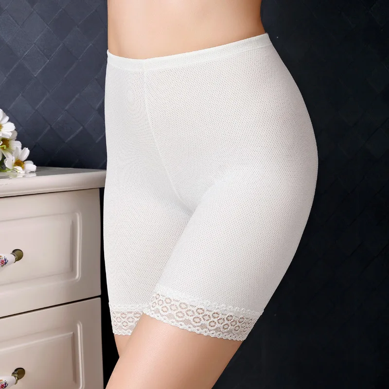 Safety Shorts Plus Size Safety Short Pants Women Seamless Under Skirt Boxers For Women Sexy Lace Anti Chafing Boyshort Panties Underwear