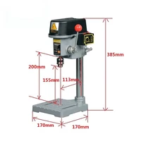High Speed Mini Drilling Machine 340w Drilling Chuck 1-10mm Bench Machine Table 1