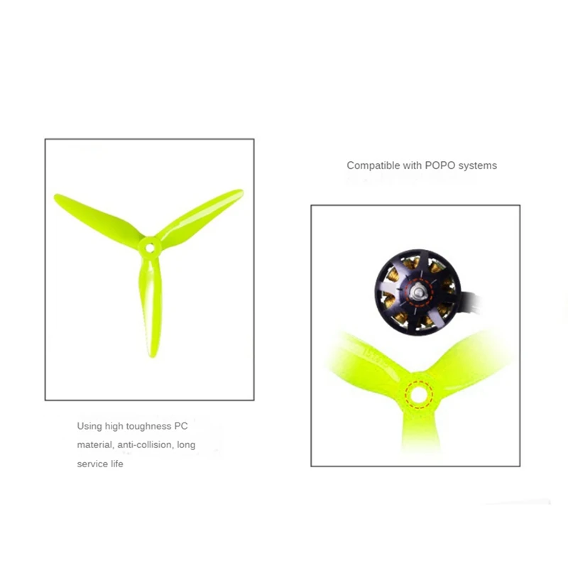 2Pairs Spitfire T5147.5 Propeller 2CW+2CCW FPV Propeller 5MM POPO For FPV Freestyle Drones Accessories Parts