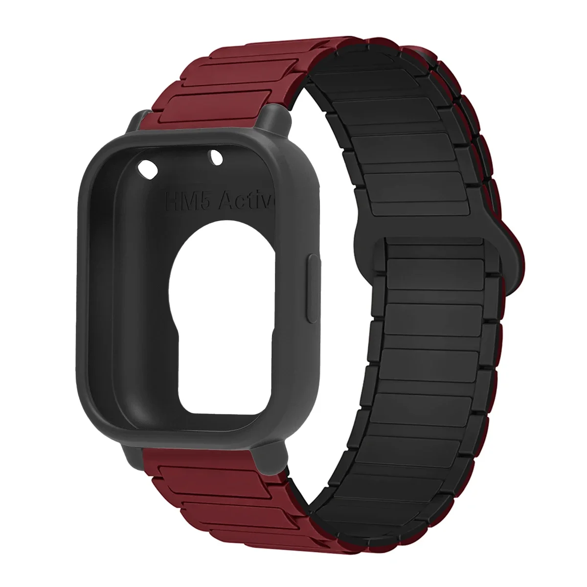 Enhanced Protective Case with Silicone Strap and Magnetic Sports Bands - Full Cover Screen TPU Soft Shell