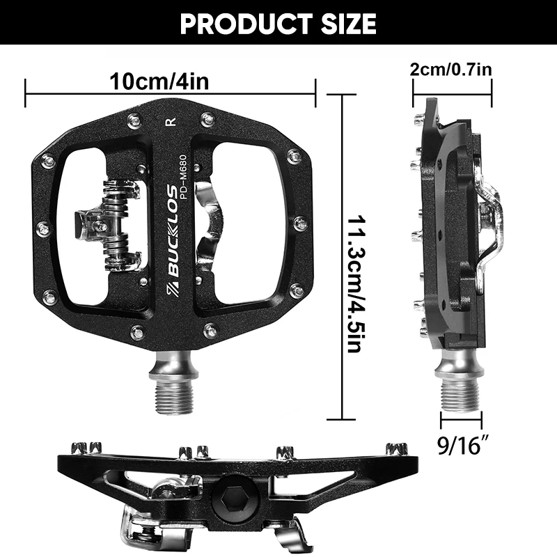BUCKLOS Mtb Pedals 2