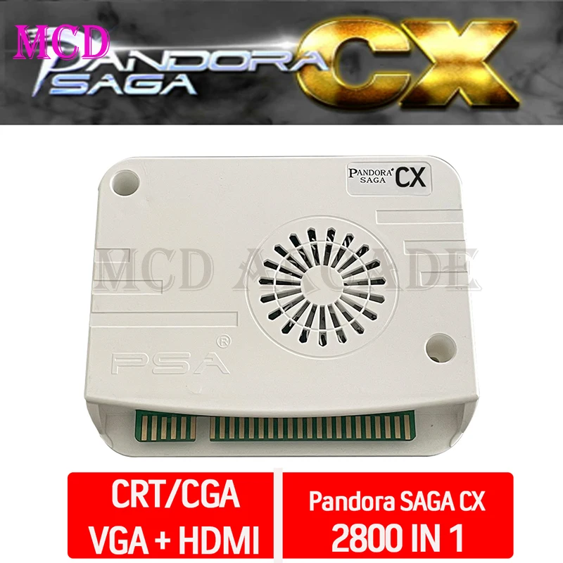 Pandora Saga Plus CX Special Arcade 2800 in 1 Jamma Board CRT CGA VGA HDMI 3D Tekken Compatible with 3P 4P High Score Recording