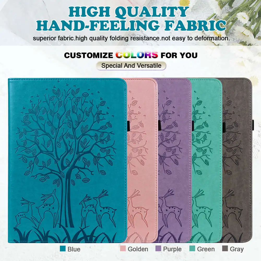 Elegant Deer Design TPU Tablet Cover