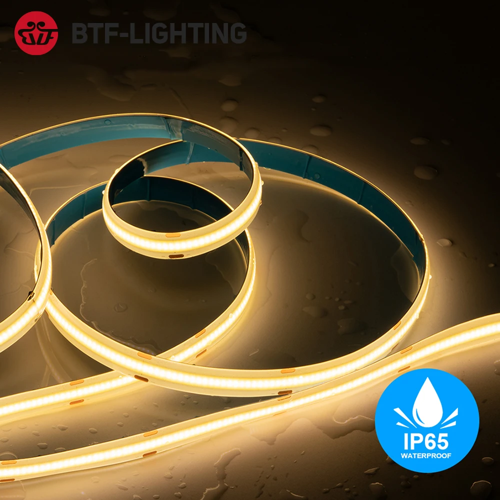 Fcob Led Light Strip Ip65 Impermeabile 5M 480 528 640 Led Flessibile Fob Cob Led Strip 2700K A 6000K Ra90 Lineare Dimmerabile 12V 24V