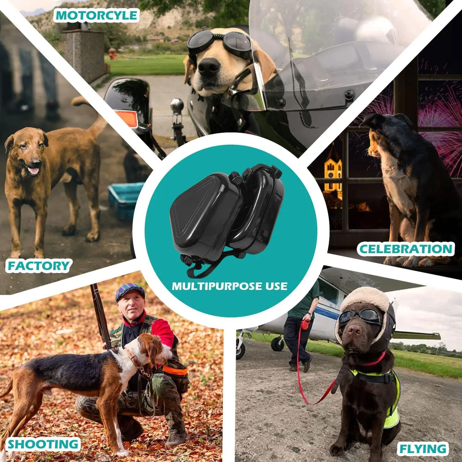 

Pet Earmuffs -worn Hearing Anti-noise Reduction Earmuffs Multifunction Cover Earmuffs New Pet Dogs Noise Sup S7y1