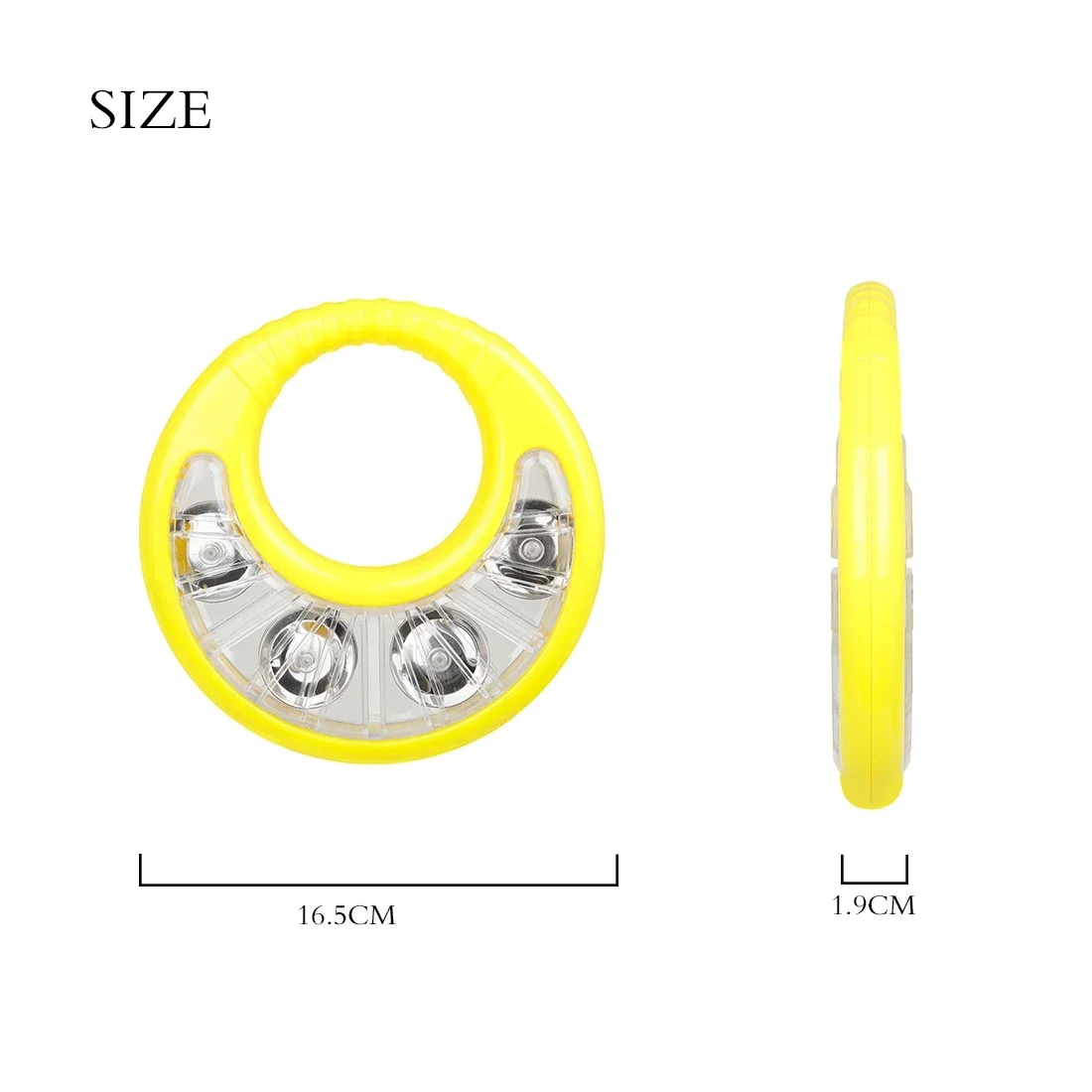 IRIN Hand Bell Tambourine Double-Sided Children's Enlightenment Toys Flower Drum Ring Percussion Available In Multiple Colors