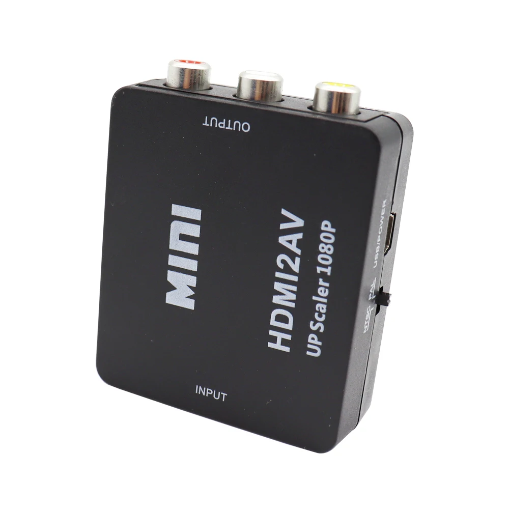 VGA to AV Converter VGA to HDMI Converter HDMI to VGA Adapter Cable MINI HDMI-compatible to RCA AV/CVBS Composite Video AV Converter Adapter HDMI2AV for TV VHS VCR DVD