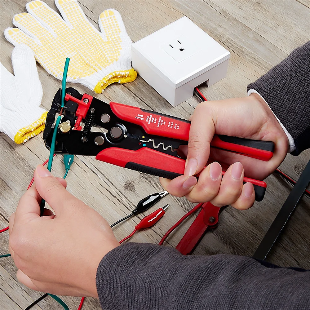 HS-D1 Wire cutter automatic crimping wire stripper multi-functional peeling tools Terminal pliers 0.2-6.0mm2 tool