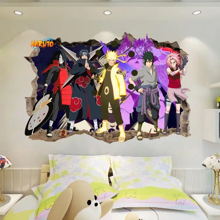 

Keeppley Naruto PVC Wall Stickers 40x60cm for Kids Rooms Bedroom Living Room Calligraphy Room Decor Home Decoration