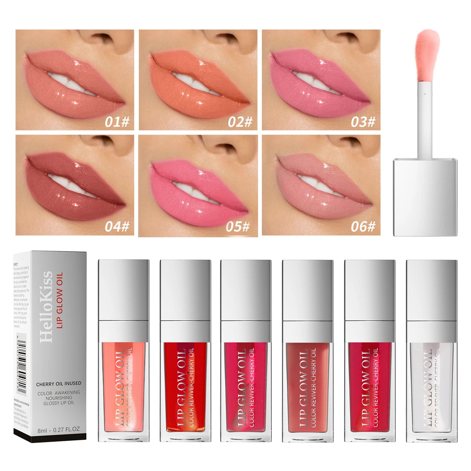 Crystal Jelly Moisturizing Lip Oil Plumping Lip Gloss Makeup