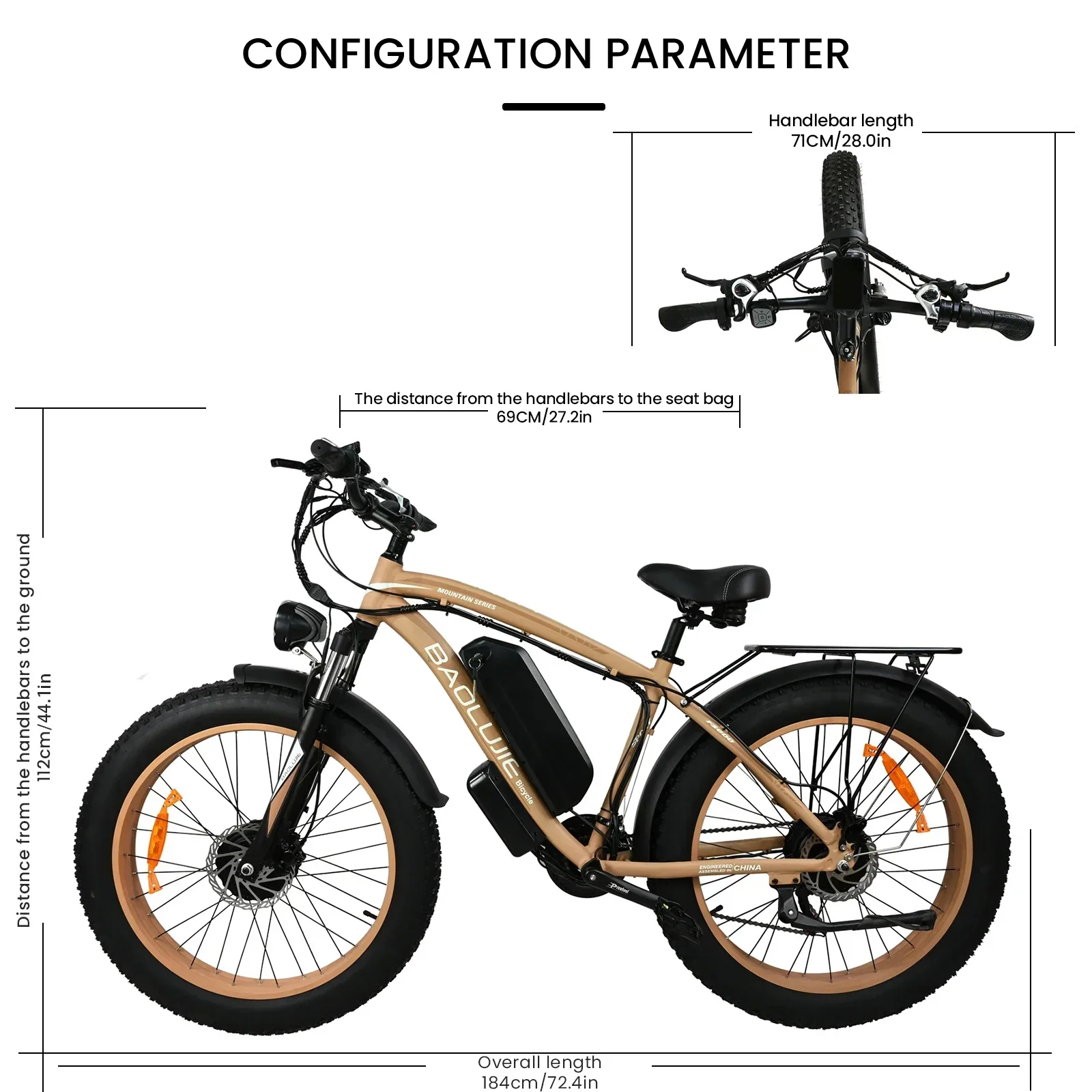 Dual Motor Elektrische Fiets Mountain 26 Inch * 4.0 Fat Tire 22ah Batterij 48V 2000W Motor Dikke Band Elektrische Fiets