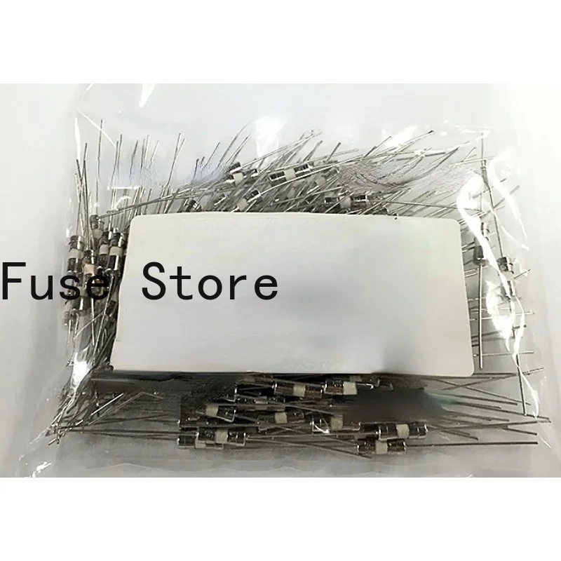 

10PCS 3.6 * 10 Ceramic Fuse Tube With Double Cap And Lead Pin T2.5A T4A T5A 250V Slow