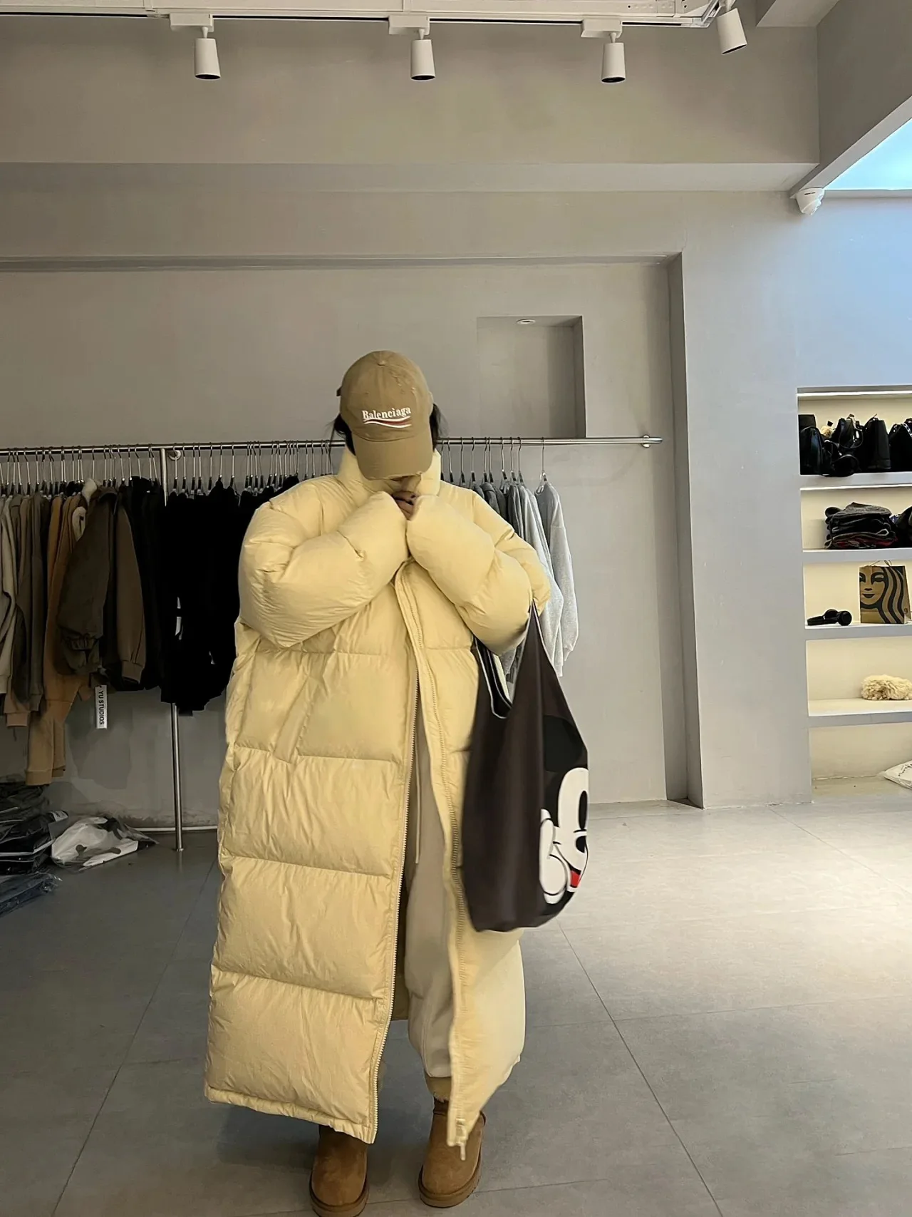 

GDIO 2022 WINTER WOMENS WHITE DUCK DOWN COATS LONG NEW FASHION