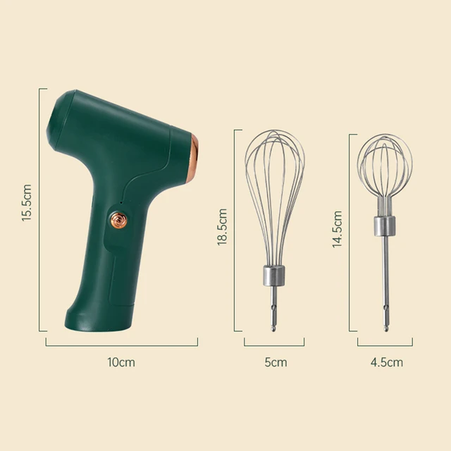 Frullatore elettrico Frullatore per alimenti wireless con controllo della velocità one-touch Frullatore elettrico a mano senza fili per uso domestico per cucina 6