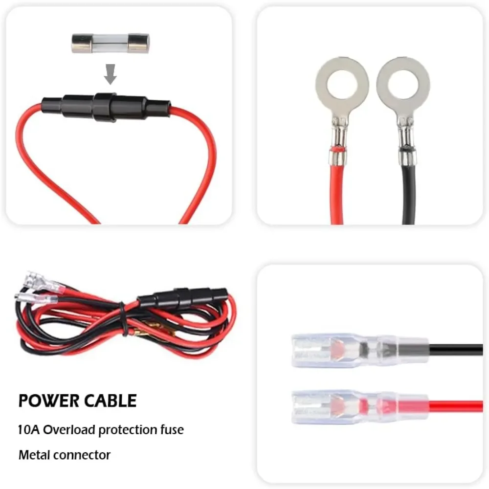 DaierTek Universal 12V Car Cigarette Lighter Power Socket Adapter Plug Outlet Motorcycles Boats Tractor Truck