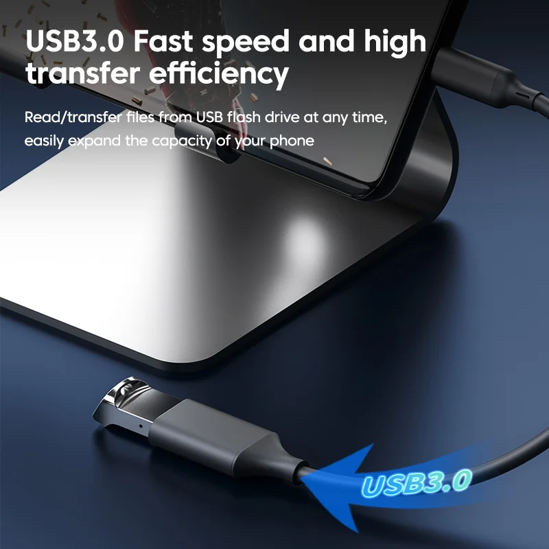 Elough type c to USB3.0 OTG adapter cable data transmission reading fast charging extension cable Converter For PC Laptop phone