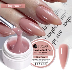 UR SUGAR 15ml Box Extension Nail Gel in Jelly Pink, White, and Clear for French Manicure Nail Art (Tiny Fawn)
