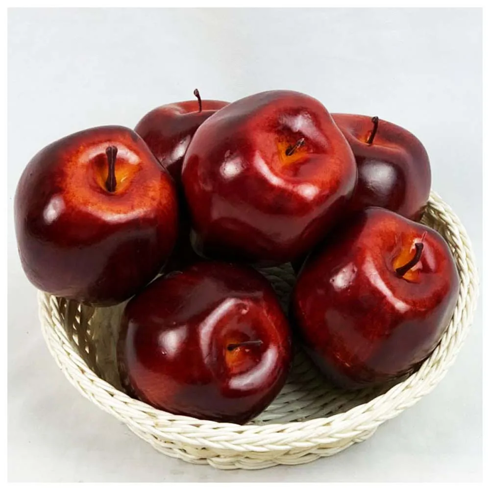 

5Pcs/Set Christmas Apple Christmas Decorations Simulation Fruit Apples Artificial Red Apples Home Kitchen Navidad New Year Decor