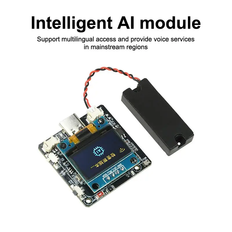 SP32-C3 Entwicklungsboard AI Dialog Voice Modul AI Sprachsensormodul mit 0,96 Zoll Bildschirm für Deepseek/Xiaozhi – Detail 4