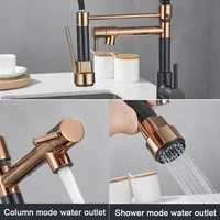 GEGVE robinets de cuisine robinets amovibles brosse robinet en laiton bouche d'eau robinet pour accessoires de cuisine bec extractible chaud froid 5