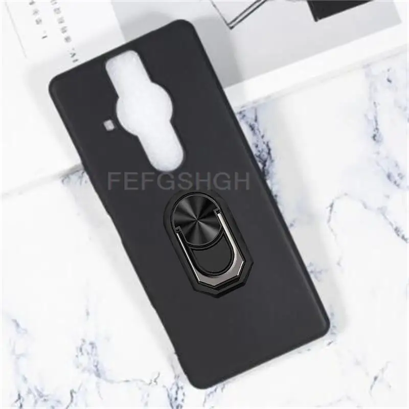 Enhanced Soft TPU Silicone Case with Finger Ring